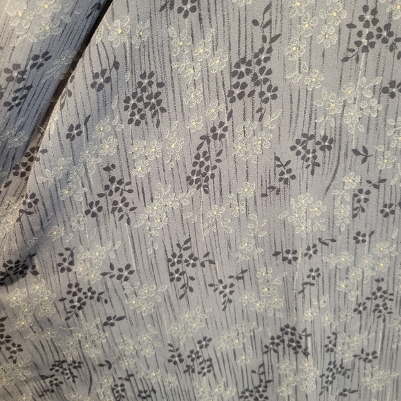 Sag harbor size 20w dark blue floral midi skirt - Picture 3 of 5